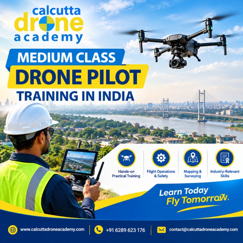 Professional Medium Class Drone Pilot Training in India